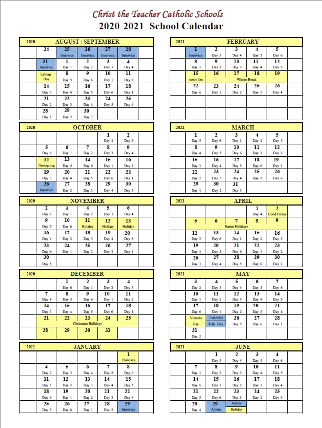 Understanding the NYC Catholic School Calendar Structure