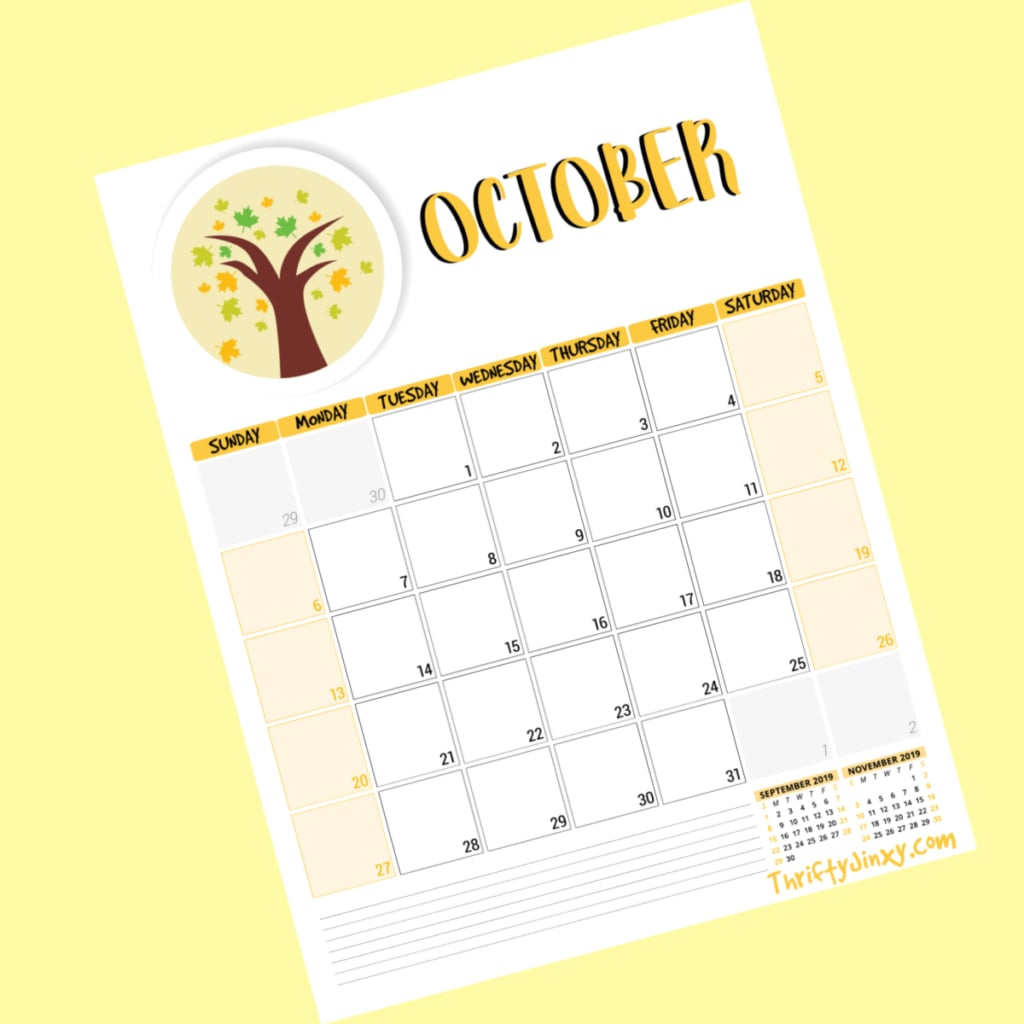 October 2025 Calendar