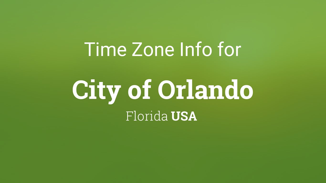 Orlando Time Zone