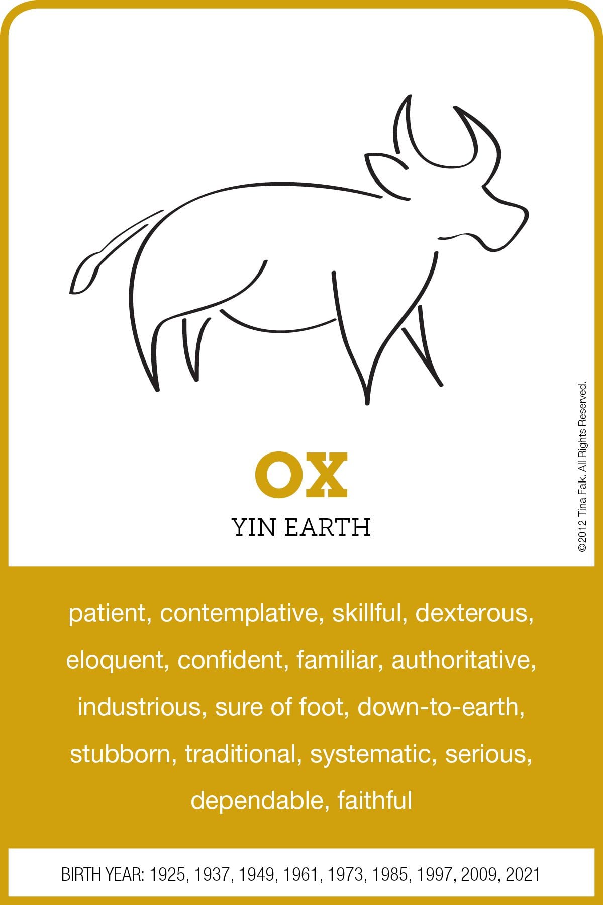 Characteristics of the Ox