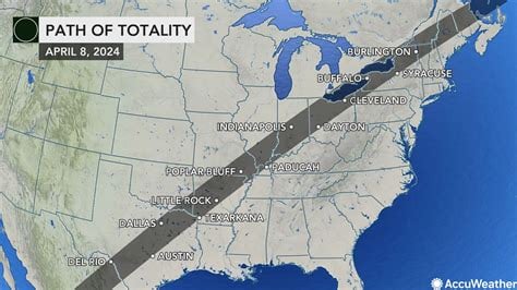 Path of Totality Map