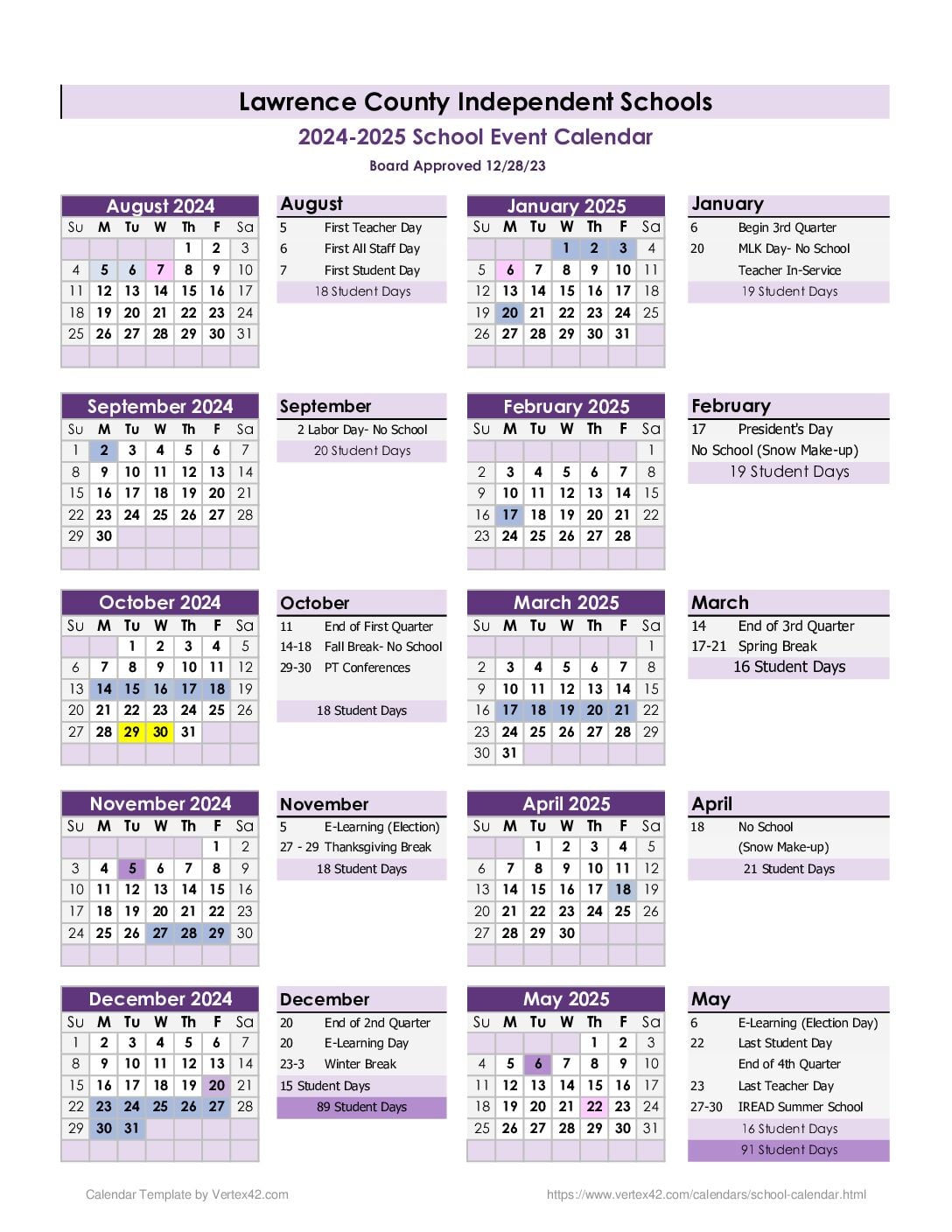 Pierce County School Calendar 2024-2025: Key Dates Revealed