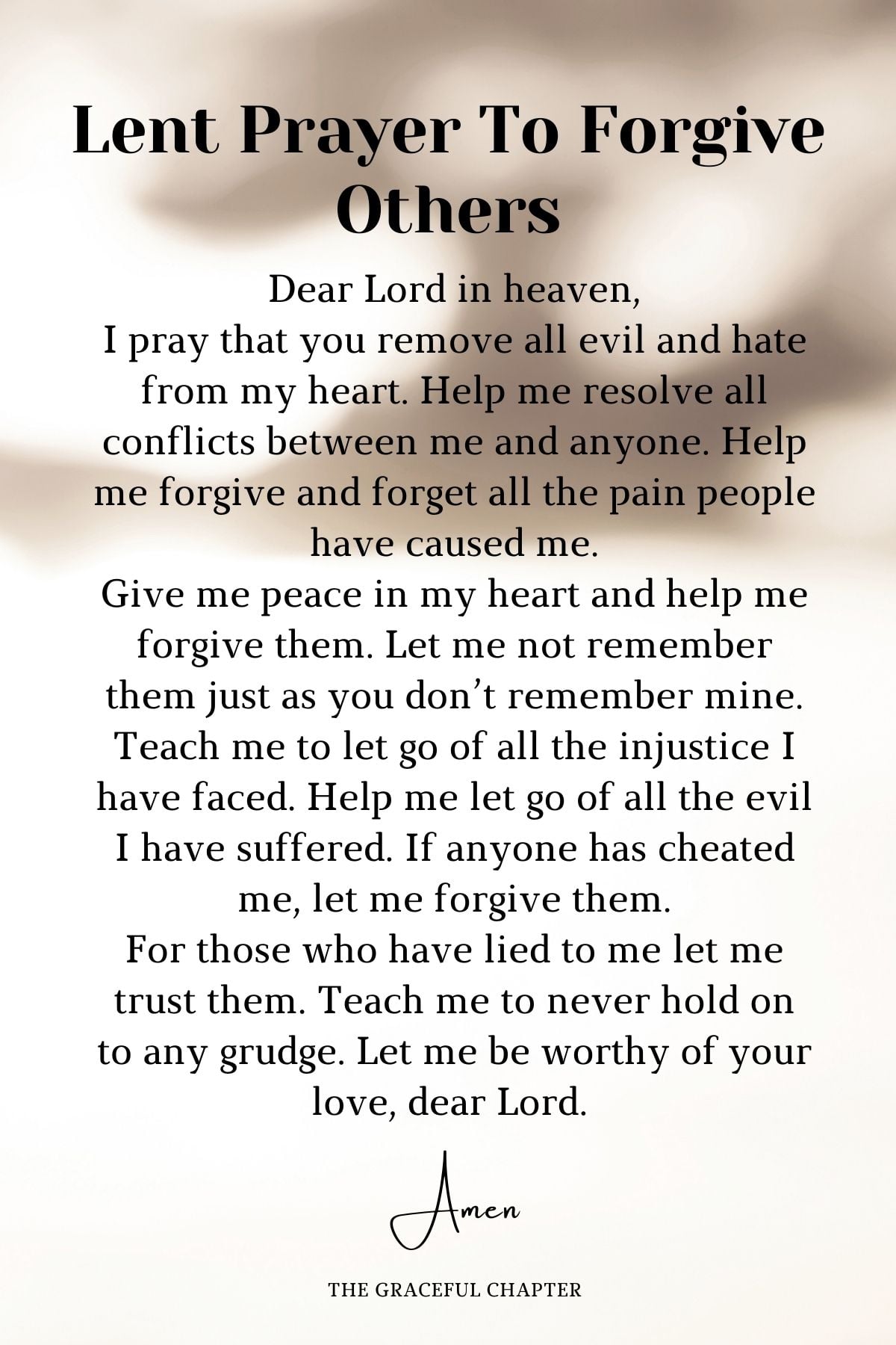 Prayer During Lent 2025