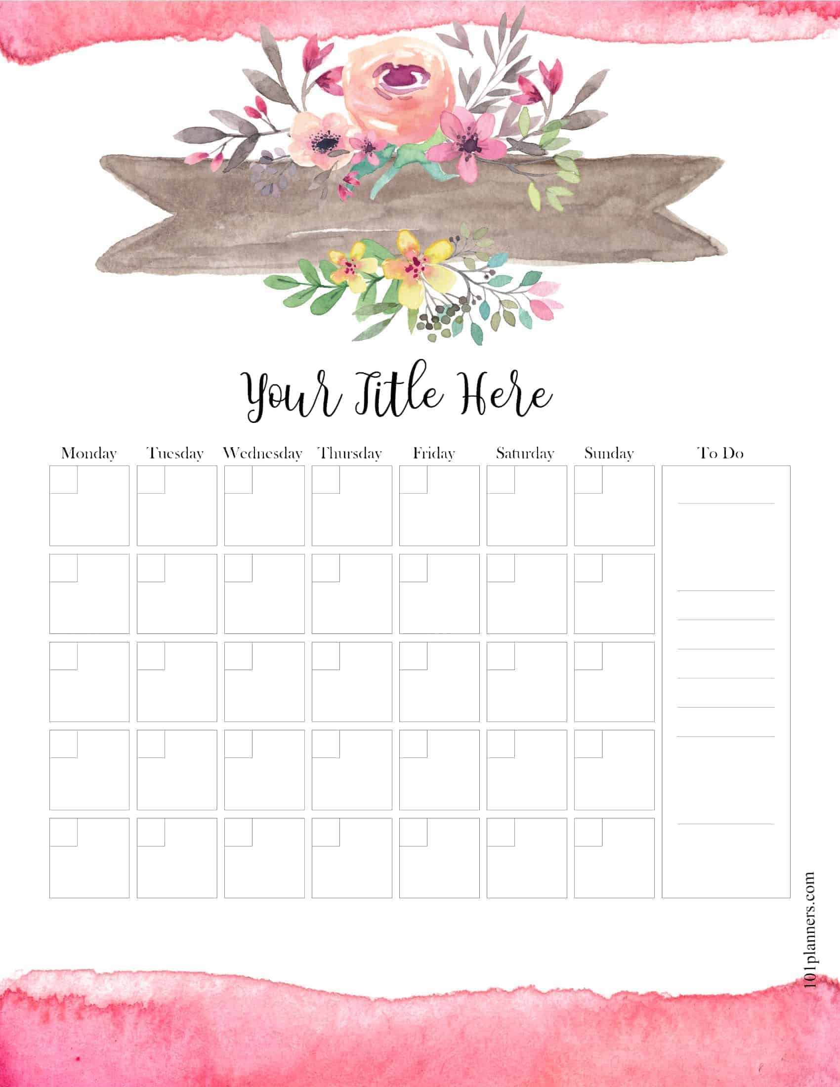 Printable Calendar Designs