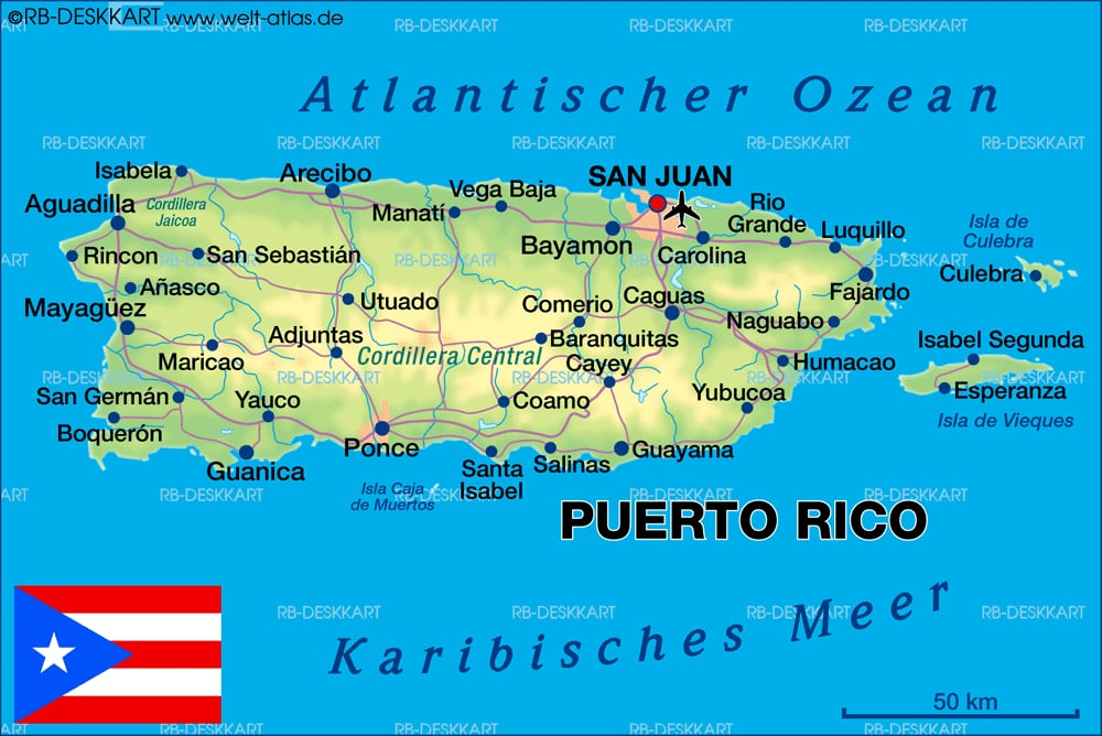 Puerto Rico Map