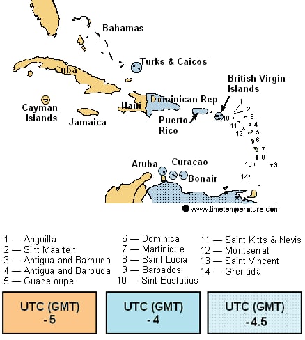 Punta Cana Dominican Time Zone Information