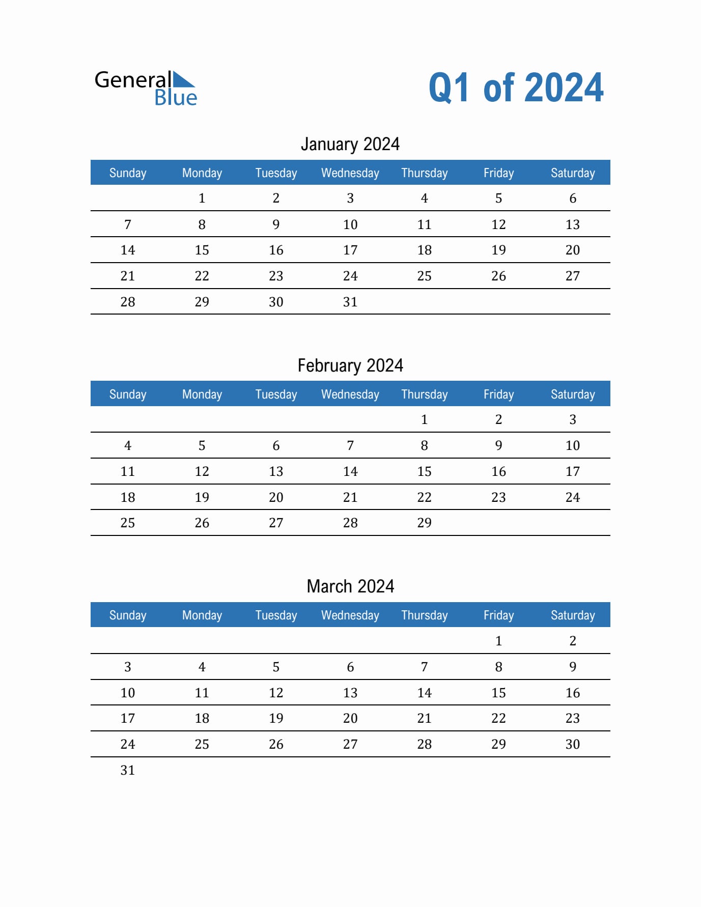 Q1 2024 Tech Calendar