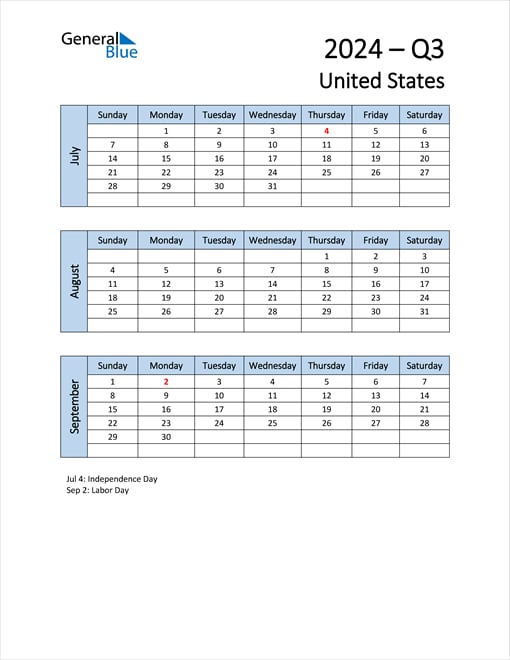 Q3 2024 Tech Calendar