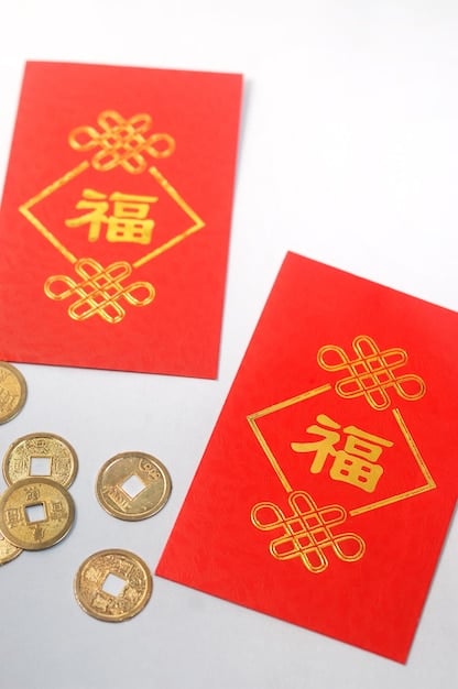 Red envelopes and ang pao during Lunar New Year