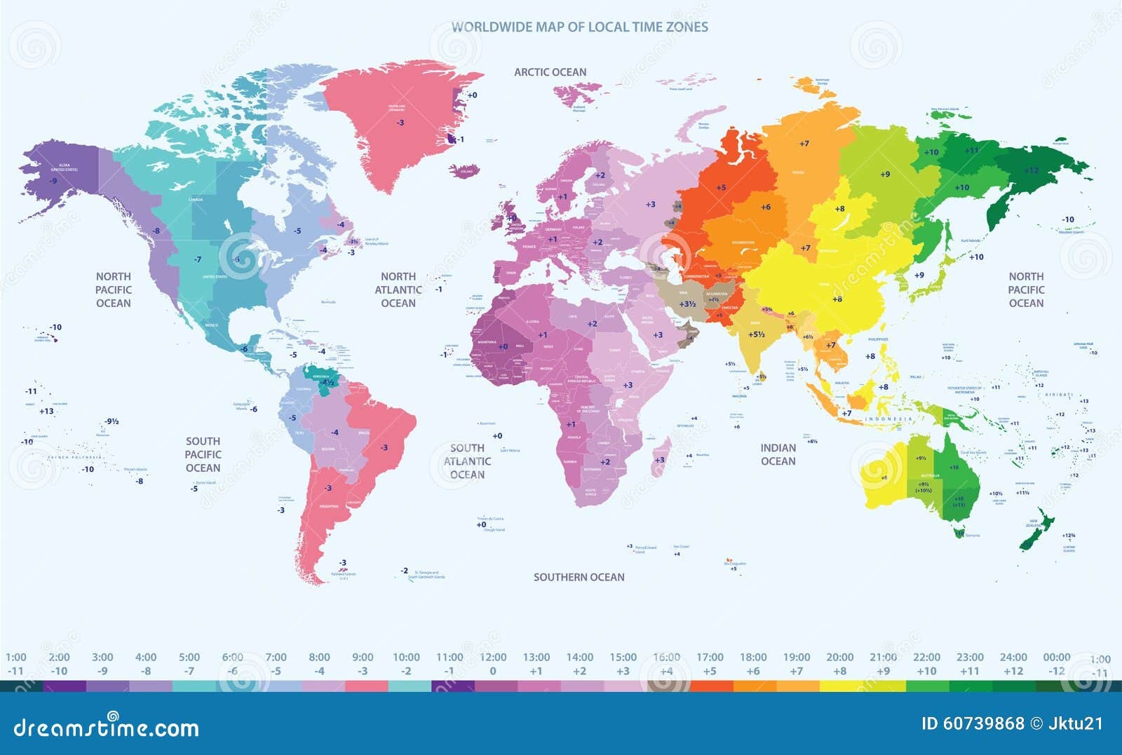 Regional Time Zones in Spain