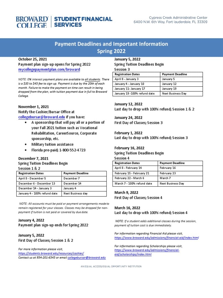 CU Boulder Registration and Tuition Payment Deadlines