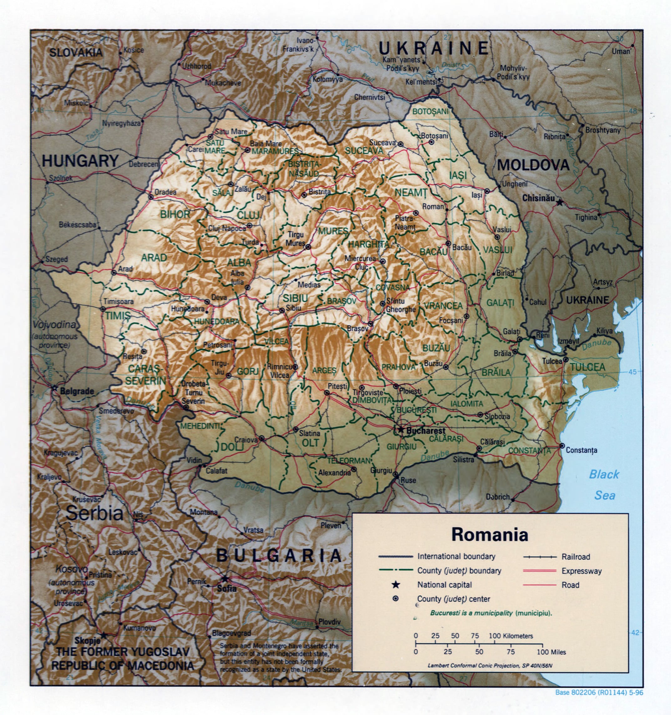 Romania Map