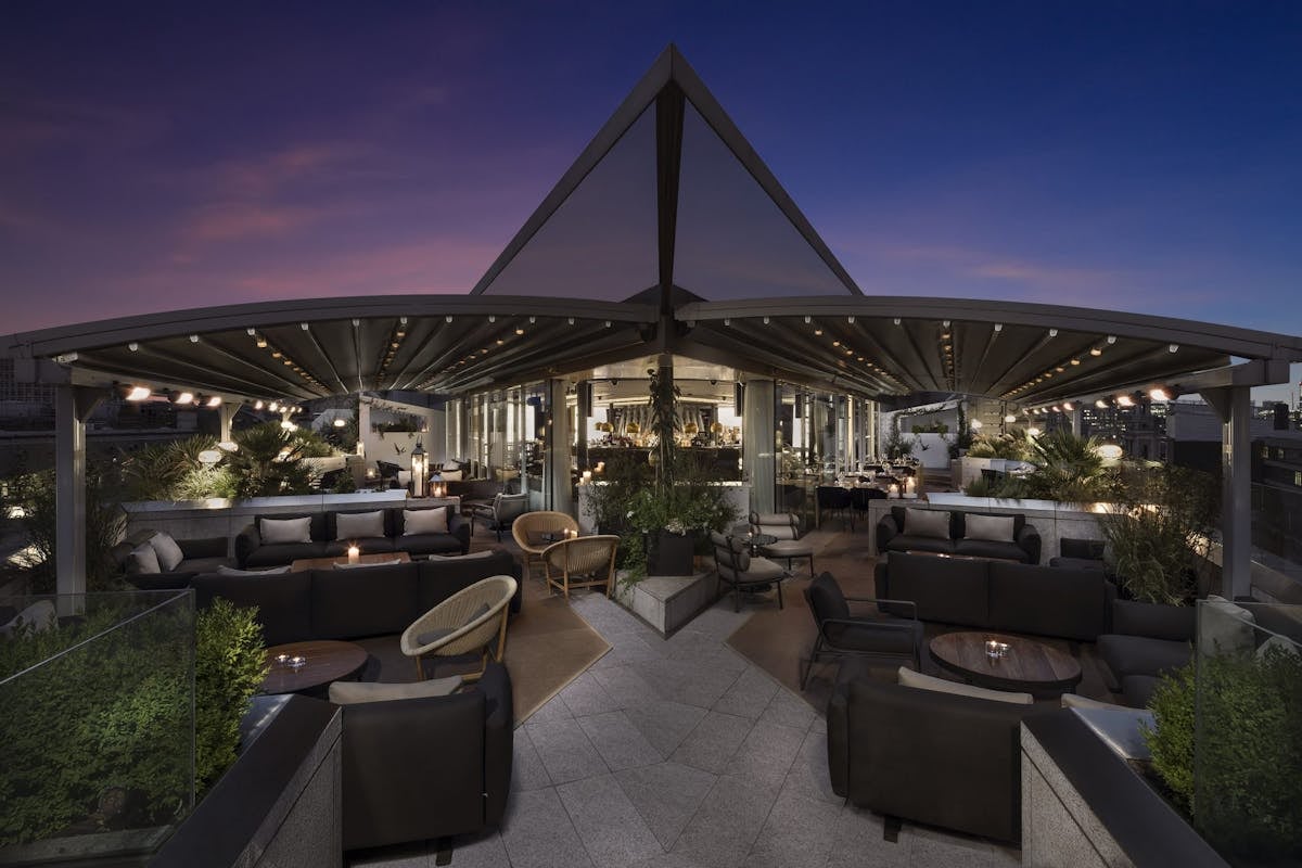 Party in a Rooftop Bar or Club