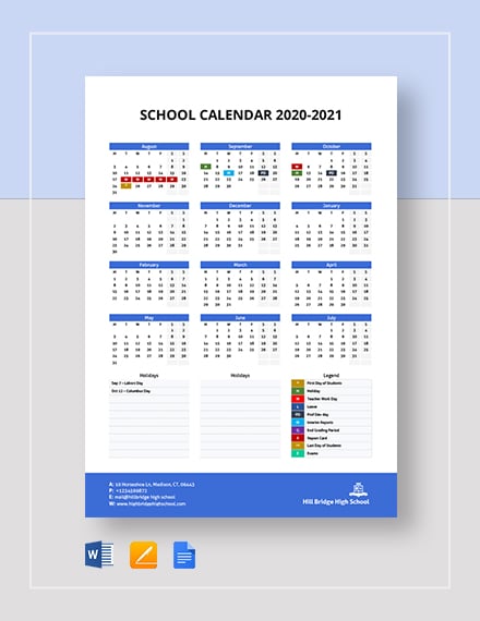 Rise Schools Calendar 2024-2025 Printable