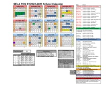 Sela PCS Calendar 2024-2025