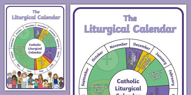 A simple liturgical calendar printable