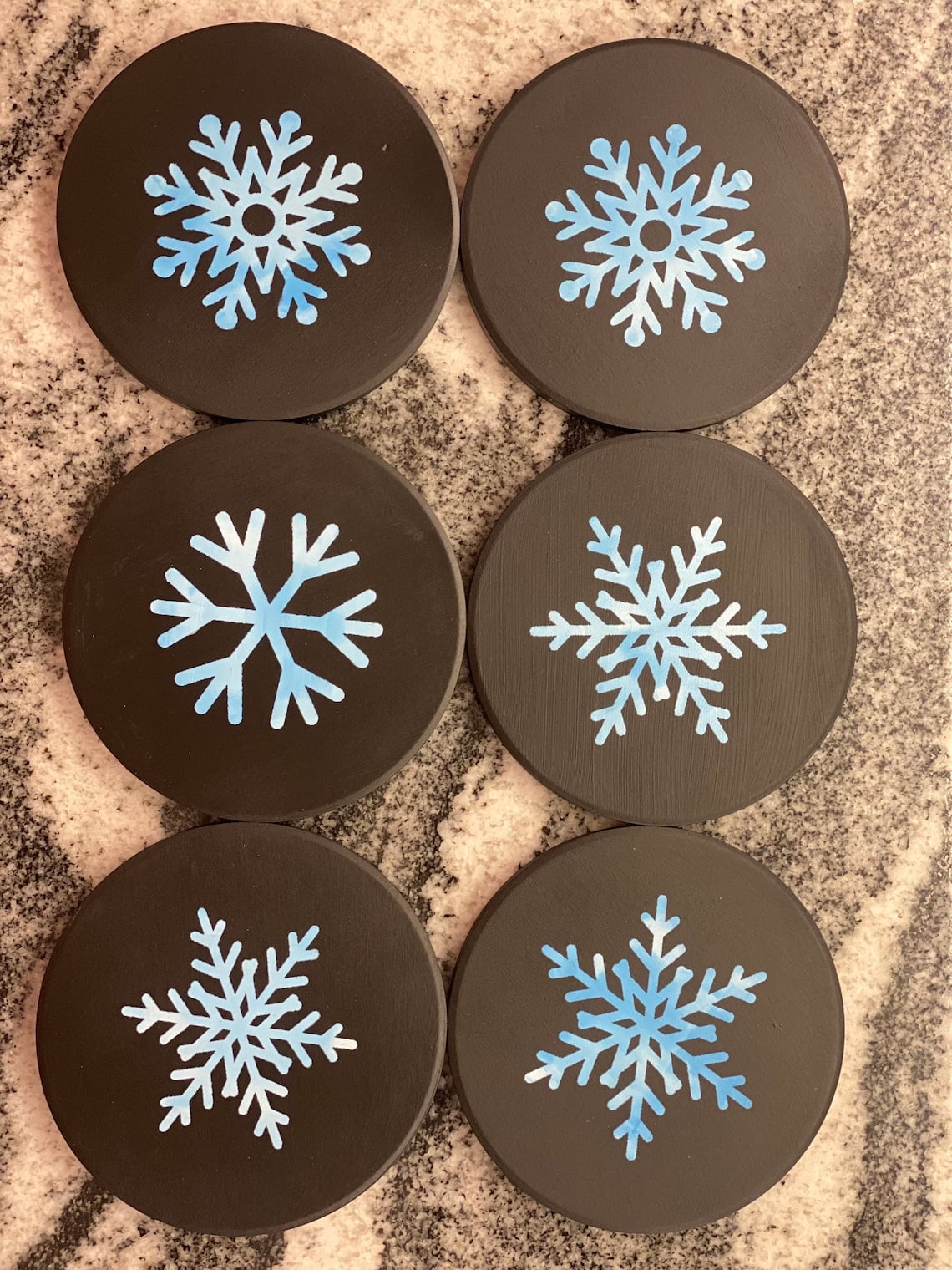 Snowflake Coasters