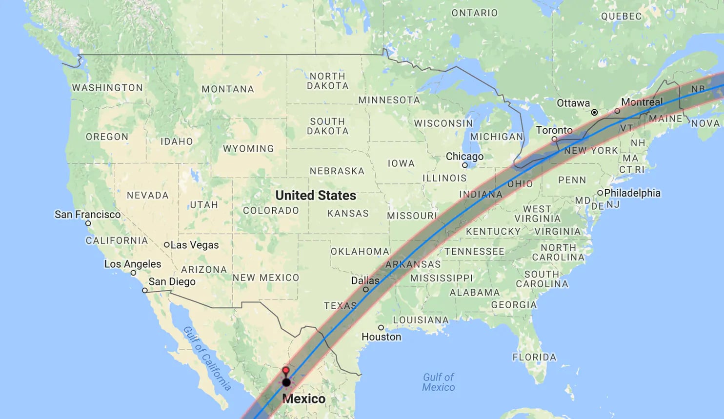 NC Solar Eclipse Path