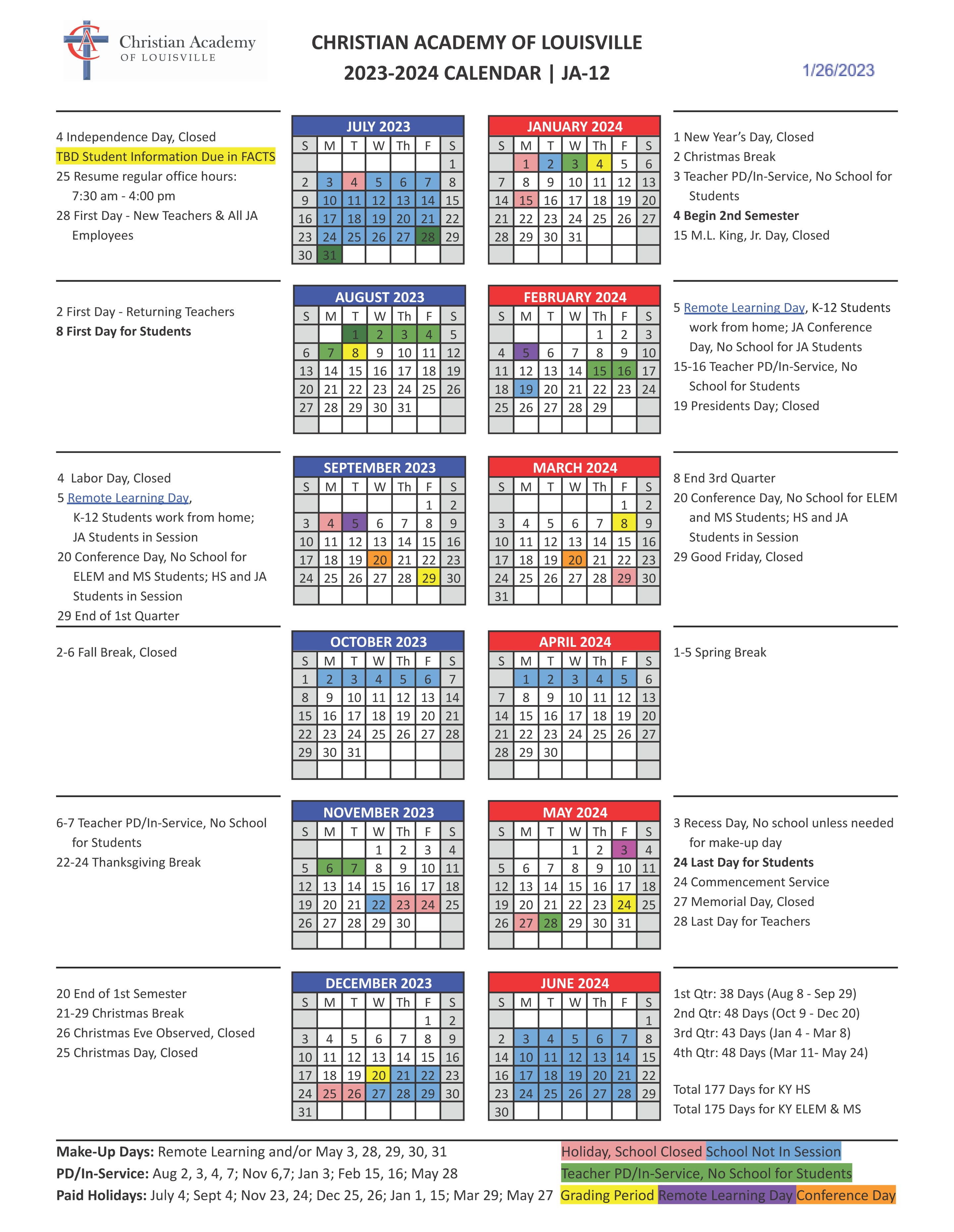 Southwest Licking School Calendar 2024-2025 Dates And Events