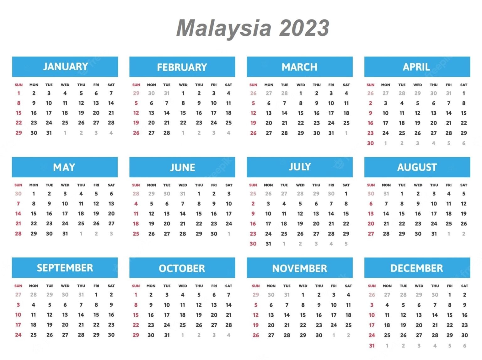 State-Specific Holidays in Malaysia