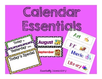 Teacher Calendar Essentials