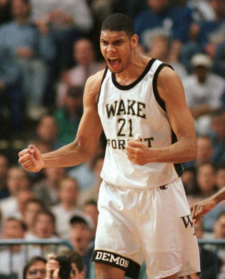 Tim Duncan in his college days