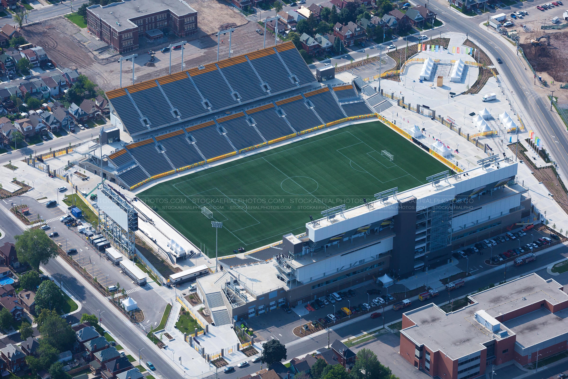 The Pan Am Stadium, now known as Tim Hortons Field