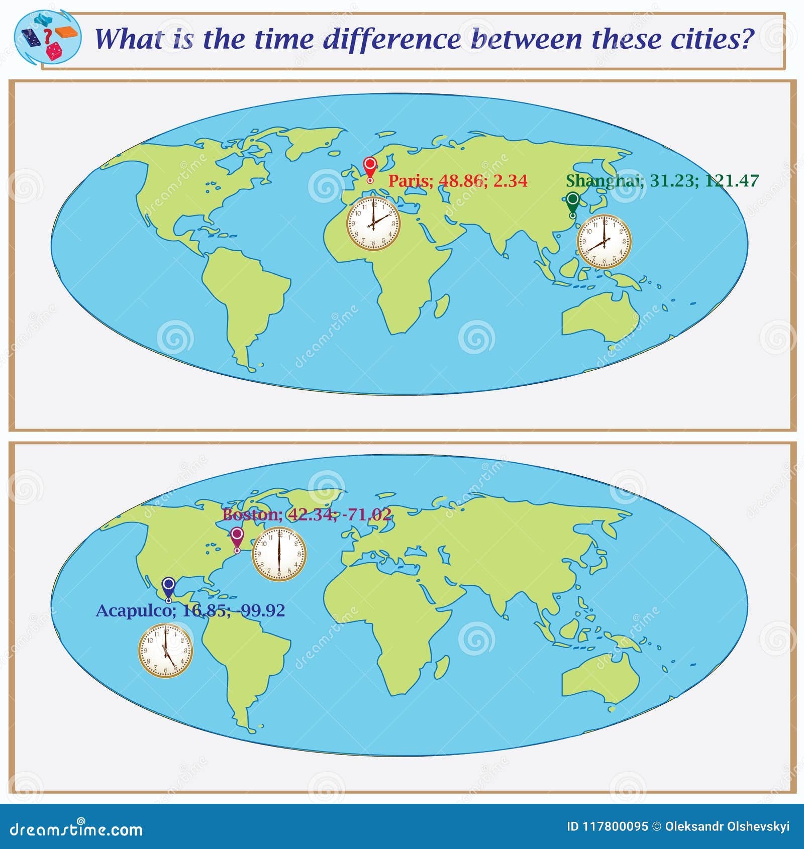 Time Difference Cities