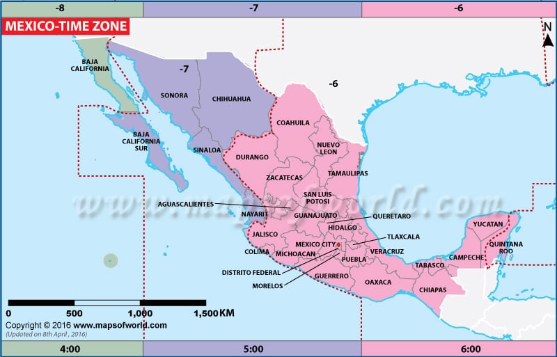 Time In Mexico: Overview And Zones