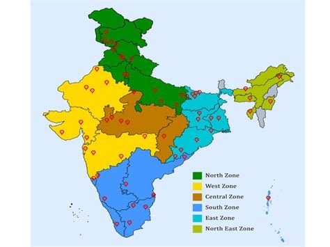 Time Zone Map of India