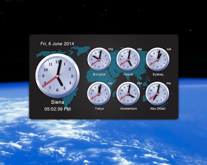 Time Zone Widget