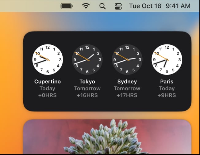 Time Zone Widgets