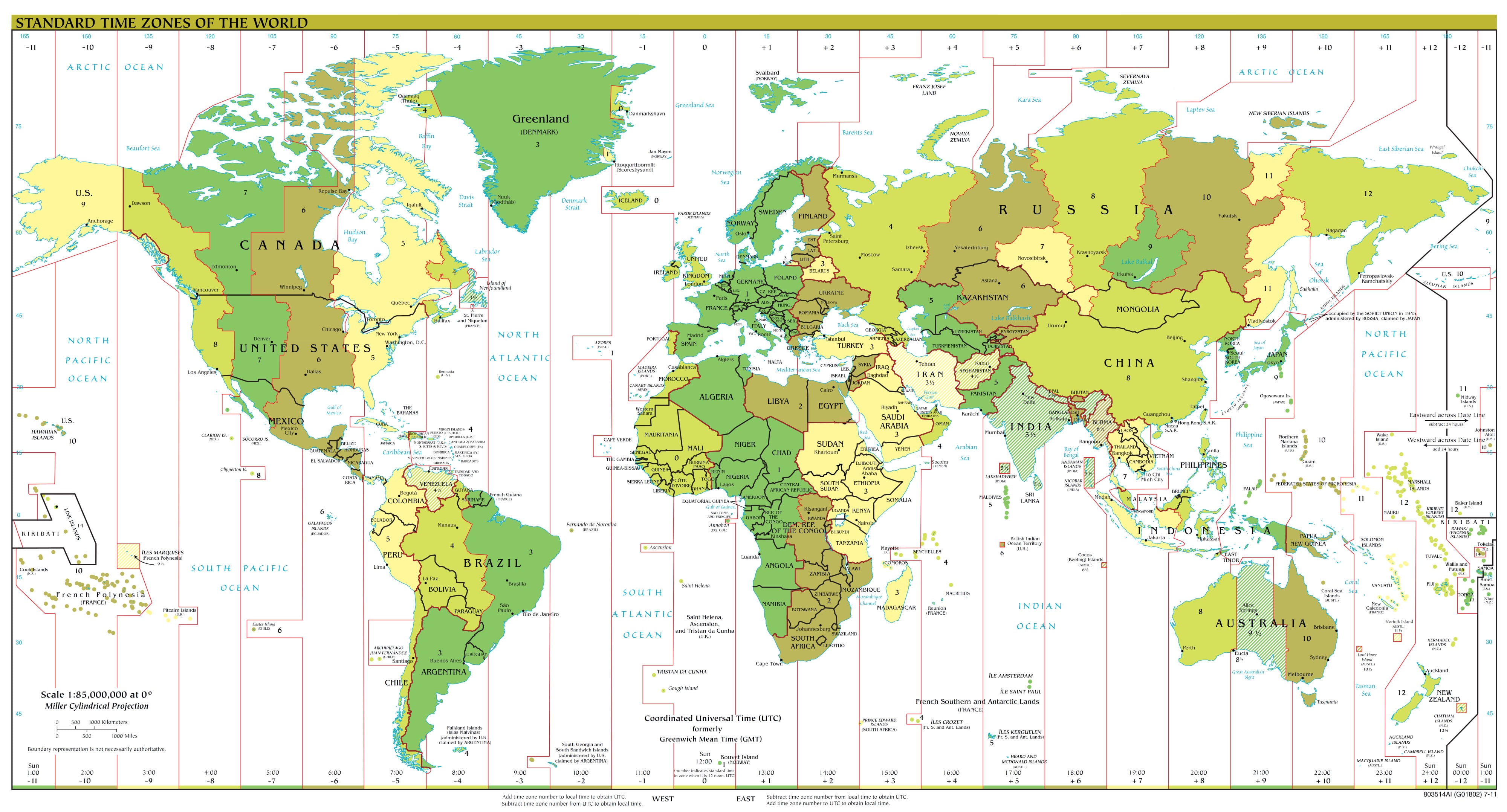 Time Zones Around the World