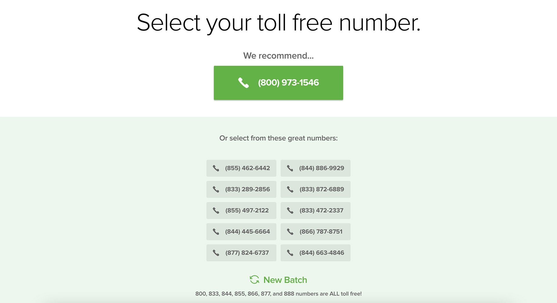 Toll-Free Numbers