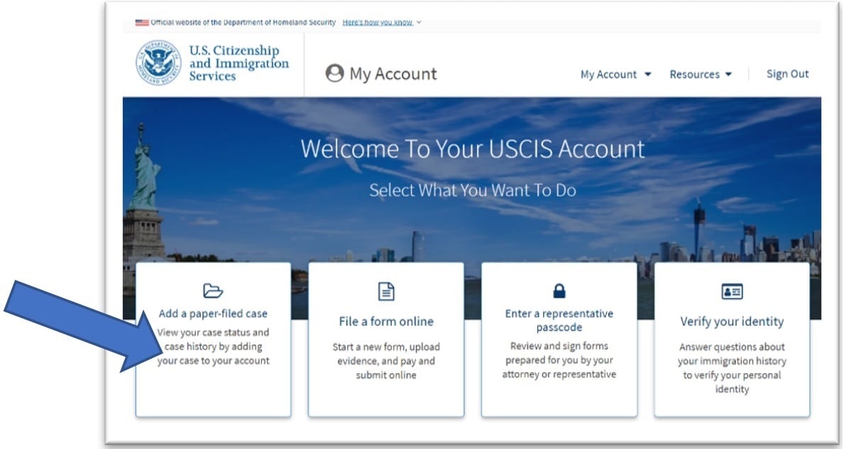 USCIS Online Account