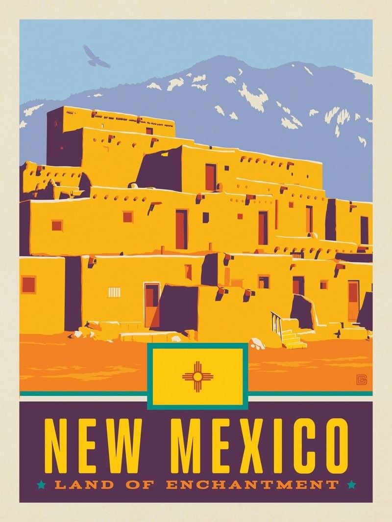 Vibrant New Mexico Posters To Decorate Your Space