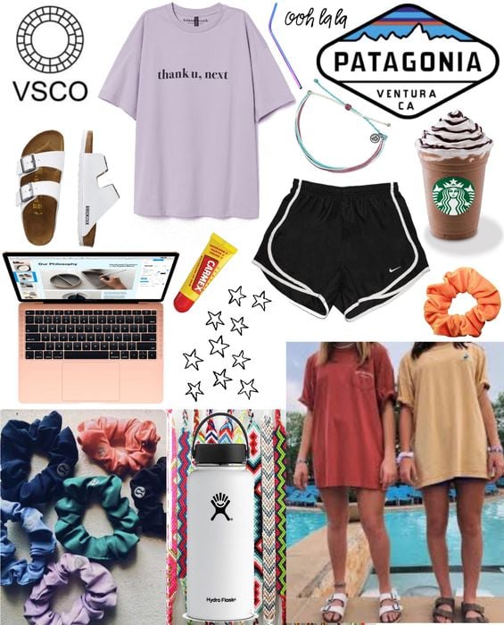 VSCO Girl Style Comfortable Basics