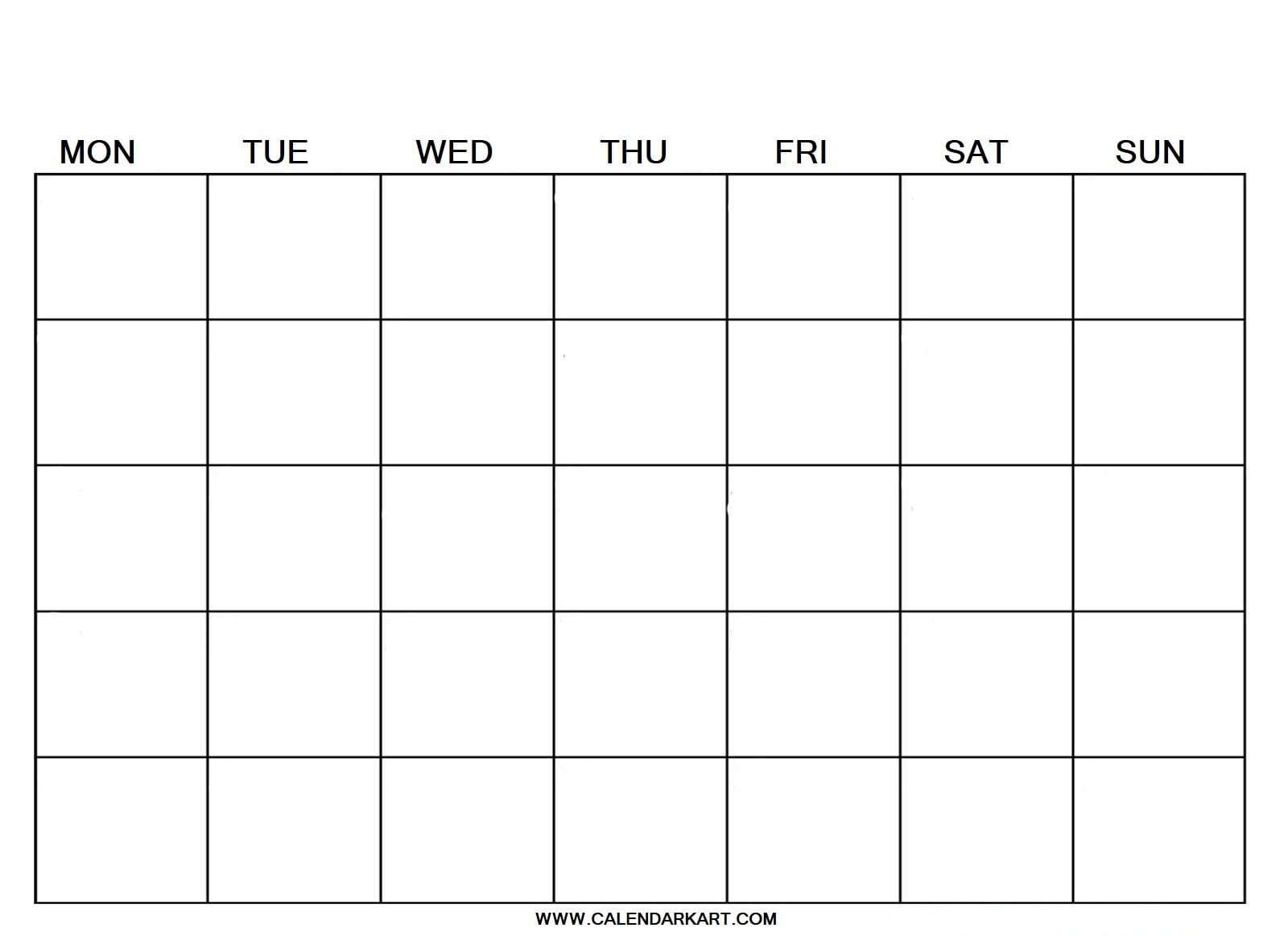 Weekly Calendar Template