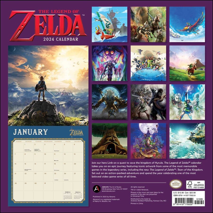 Zelda 2025 Calendar: Explore Hyrule In Style This Year