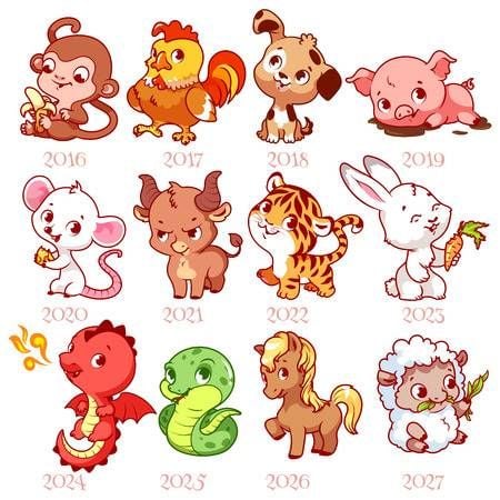 Zodiac Animal Cartoons